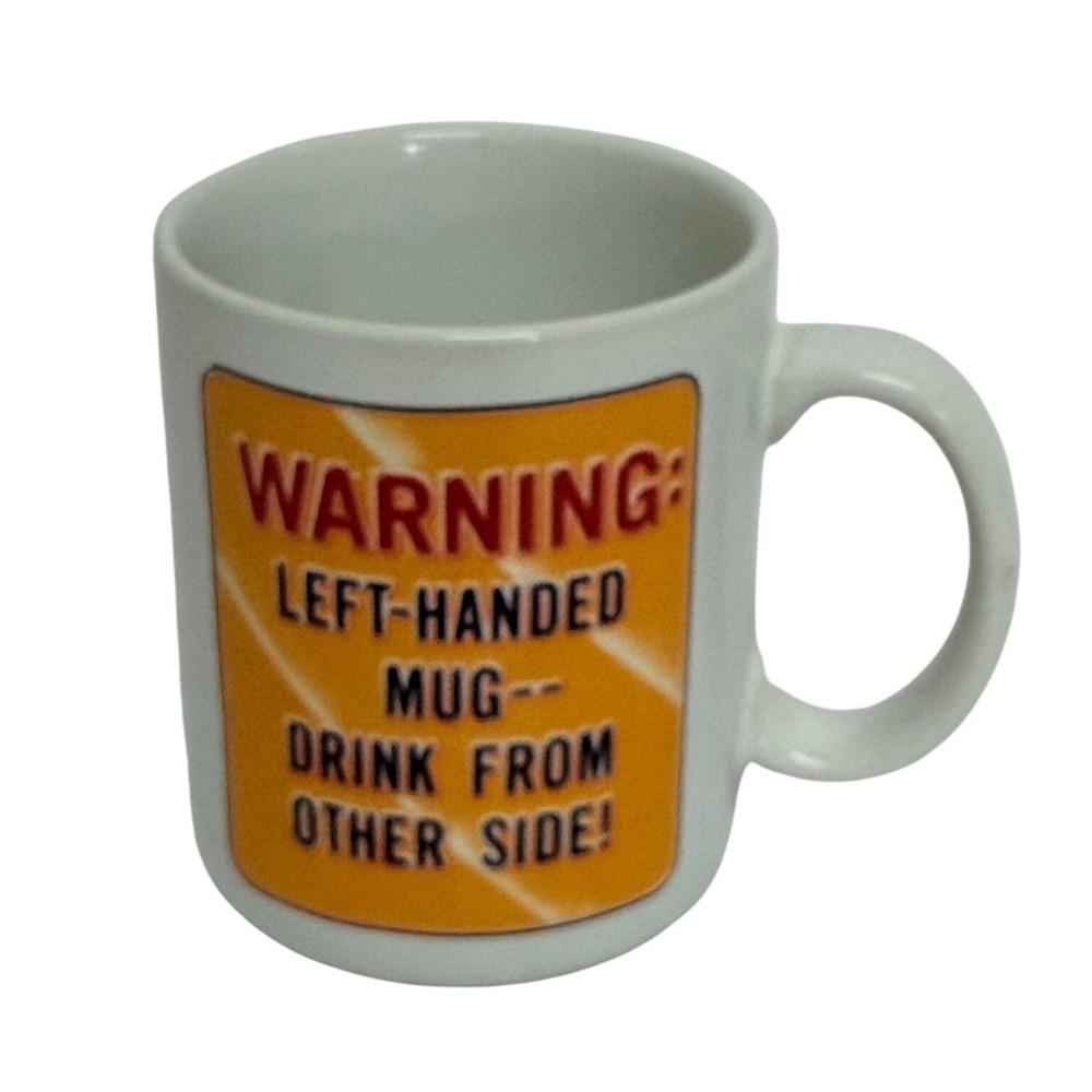 Hallmark Coffee Mug 10oz Left-Handed Person Right-Handed World Vintage Novelty